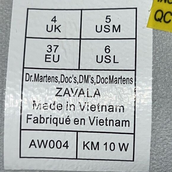 New Dr Marten’s Zavala White Leather Boot Size 6 EU 37 - Picture 11 of 13